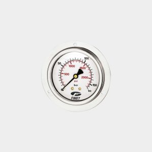 MANOMETRI GLICERINA CASSA INOX - A PANNELLO